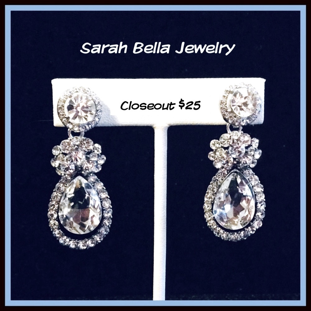 Crystal Rhinestone Earrings.  New lower price of $20